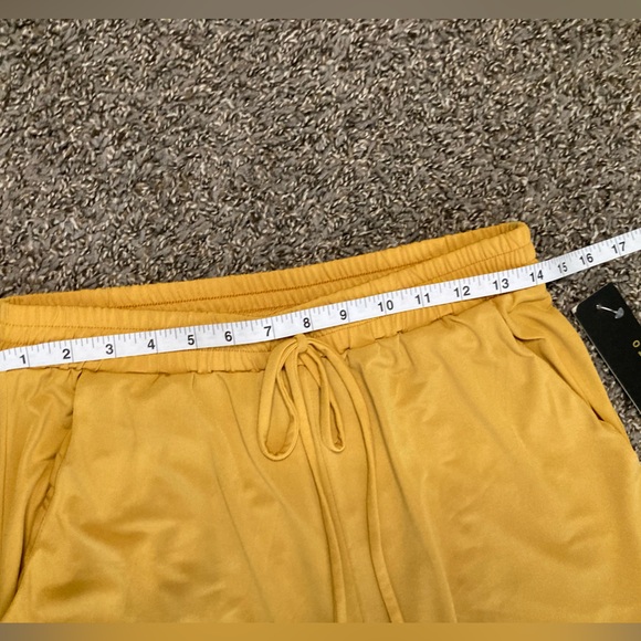 Always Indigo Boho Mustard Wide Leg Pull-On Pants Size M - Picture 7 of 12